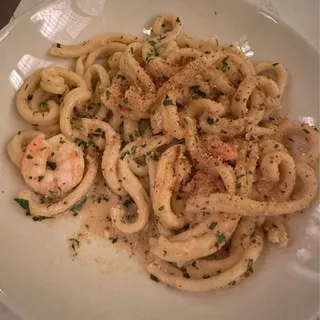 Strozzapreti con Scampi