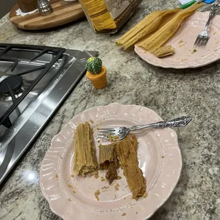 Chicken tamale and pork tamale!