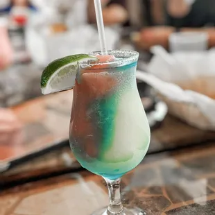 Rainbow margarita