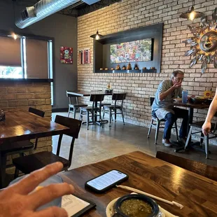 a person sitting at a table