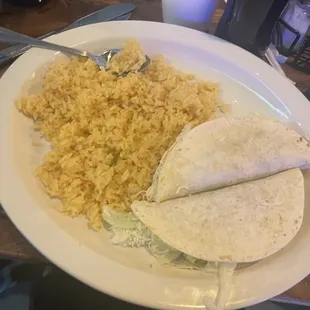 Shredded Chicken Lunch Tacos