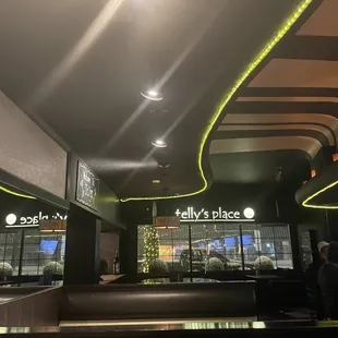 the interior of the restaurant