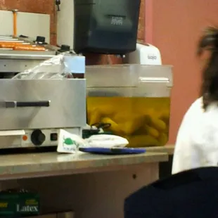 The best part about the theaters here is that they have pickles!