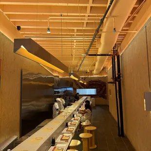 sushi and sashimi, interior