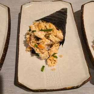 Baked salmon baked roll