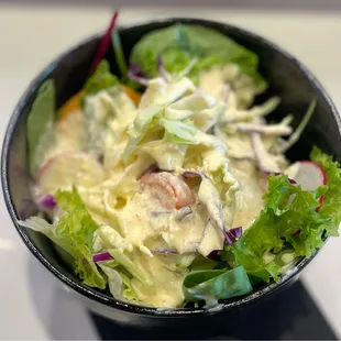 Salad with special house dressing