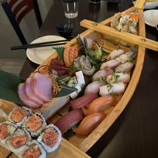 sashimi, sushi and sashimi, sushi, food