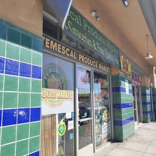 the front of the store