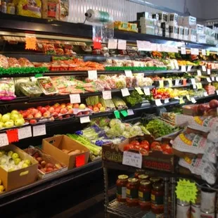 a variety of fruits and vegetables