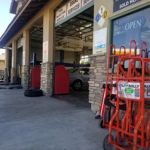 the outside of the store