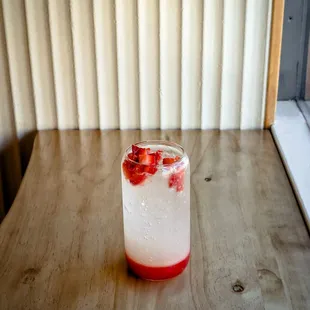Strawberry Yuzu Sparkler