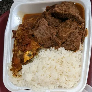 Rendang &amp; Spicy Fried Chicken