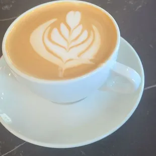 Lavender honey latte