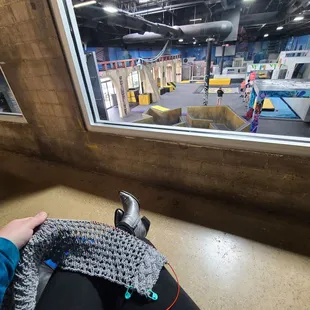 Knitting while I wait