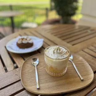 Apple cider affogato