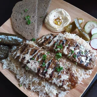 Kofte Mediterranean Platter