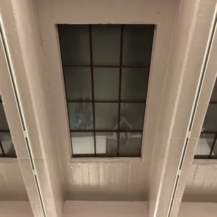 Ceiling window in gallery
