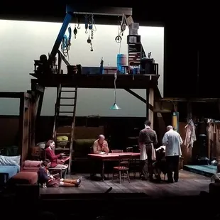 Set and cast at intermission