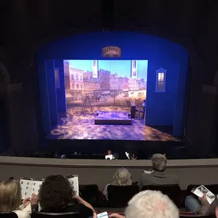 View of the stage from mid balcony