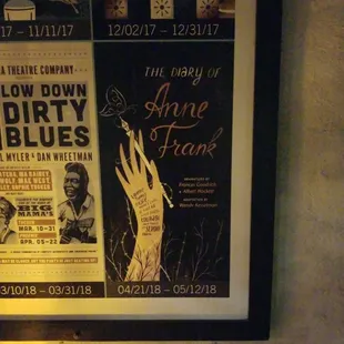 Playbill for The Diary of Anne Frank