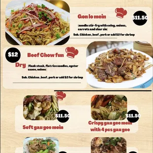 Dishes  menu 09/2022