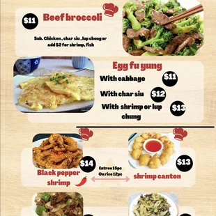 Dishes  menu 09/2022