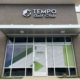 The Tempo Golf Club entrance.