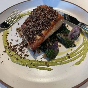 Seared salmon