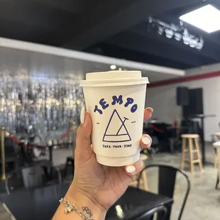 Oat milk vanilla latte