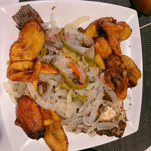 Fish with Fried Plantain