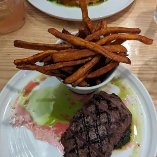 This microwave steak was tasty