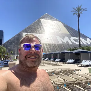 a man wearing sunglasses