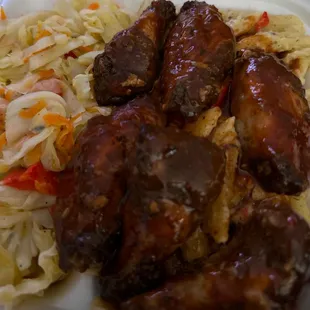 chicken wings and fried chicken, food