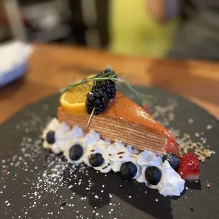 Thai Tea Crepe Cake