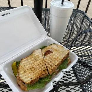 Turkey, Bacon and Swiss Lunch Sandwich