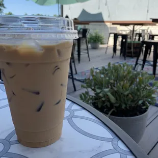 Caramel &amp; Toasted Marshmallow Iced Oatmilk Latte