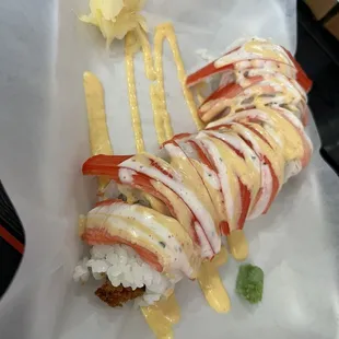Tempura shrimp, cream cheese, spicy mayo, crabmeat, buttermilk sauce