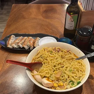 Chicken Ramen Dumpling Sake