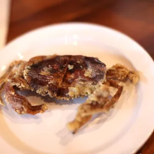 a crab on a plate