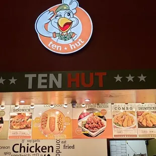 the menu of the restaurant