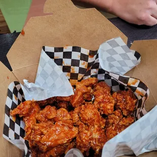 Honey glaze popcorn chicken