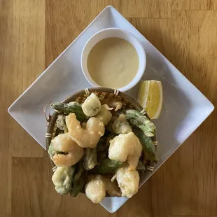 Shishito and Rock Shrimp Tempura