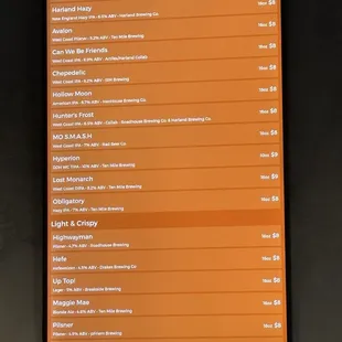 More menu :)
