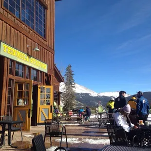 View of boreas and baldy from the deck.