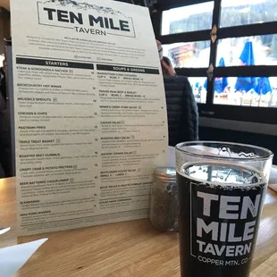 Beer and menu, 2/24/18