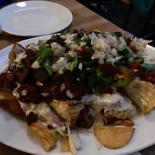 Pub style nachos