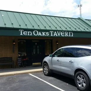 the front of the restaurant