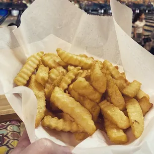 Large fry from the snack bar