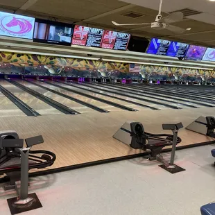 a bowling alley