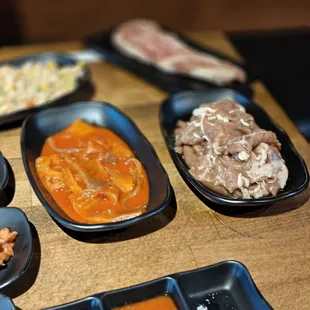 Spicy squid is a must try